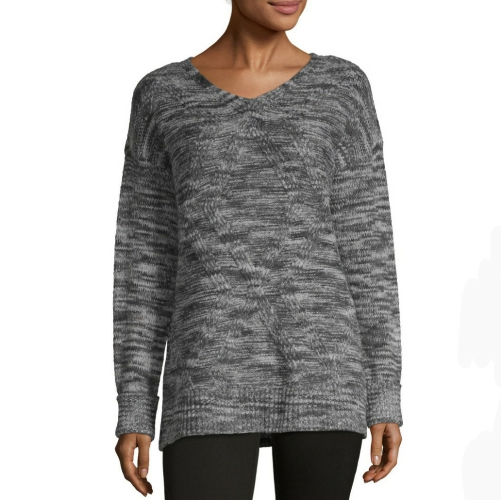 a.n.a Womens V Neck Long Sleeve Pullover Sweater